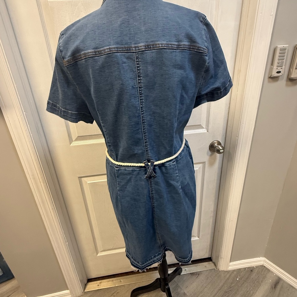 Kut from the Kloth Light Blue Denim Dress - Picture 3 of 4